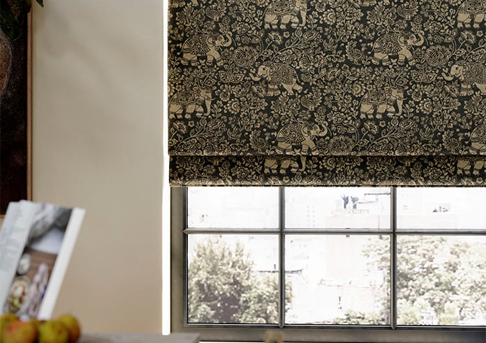 Indira, Charcoal - Roman Blind - Image 5